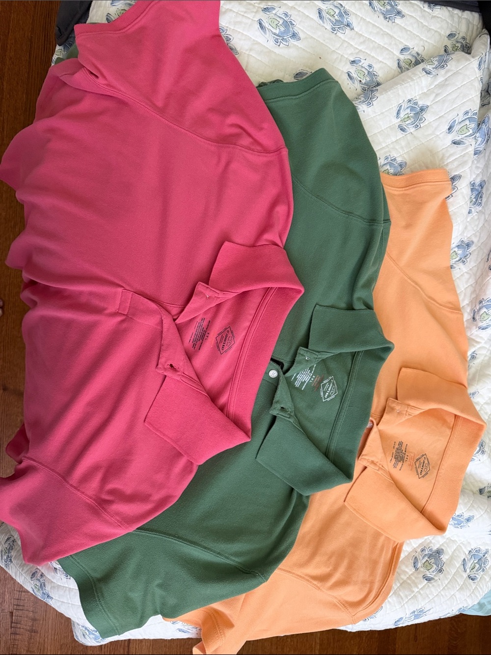 jcpenney Men's Polo Set in Bright Pink, Green & Peach
